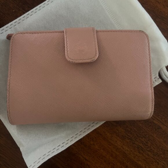 Prada Small Saffiano Leather Waller Powder Pink - Picture 4 of 4